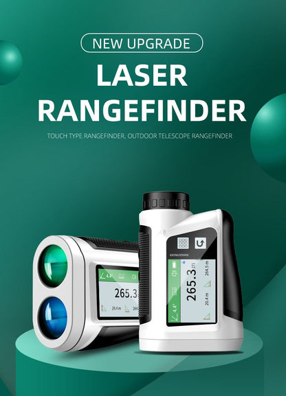 Laser Rangefinder 1000 Yard with Slope Compensation & Vibration Lock – USB Rechargeable Golf Rangefinder with Side Display Voice Broadcast 9