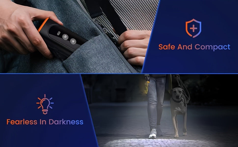 Anti-Barking Device for Dogs – Ultrasonic Bark Deterrent with Soundwave Technology, Portable Handheld Stop Barking Tool
