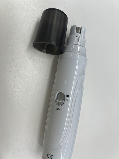 Pet Nail Grinder, DXYE WANIR Rechargeable Two-Speed Tool with Three Port Sizes and White Finish