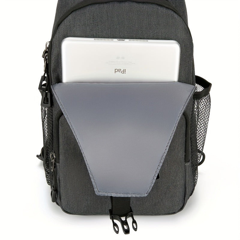 Lightweight Multi-Pocket Sling Crossbody Bag for Women and Men with Zip Compartments and 14 Color Styles