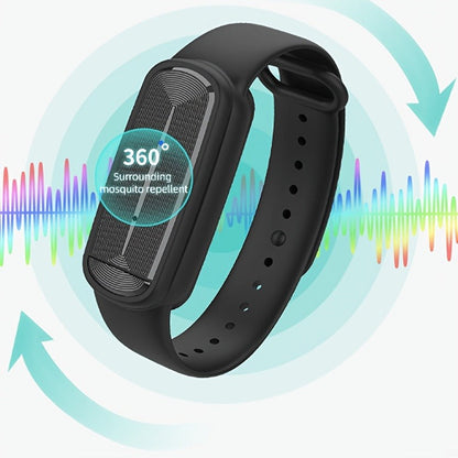 Mosquito Bracelet, Ultrasonic Soundwave Technology, USB Rechargeable, Wristband for Camping Outdoor Hiking Travel
