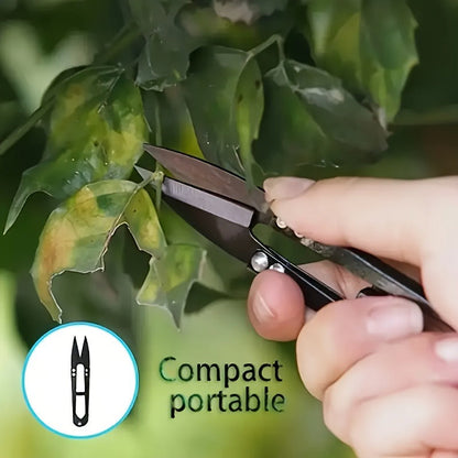 Pruning Shears 6-Piece Set, Stainless Steel Garden Scissors Anti-Slip Handle, Fruit Picking Lawn Bonsai Branch Cutting Tool Gift