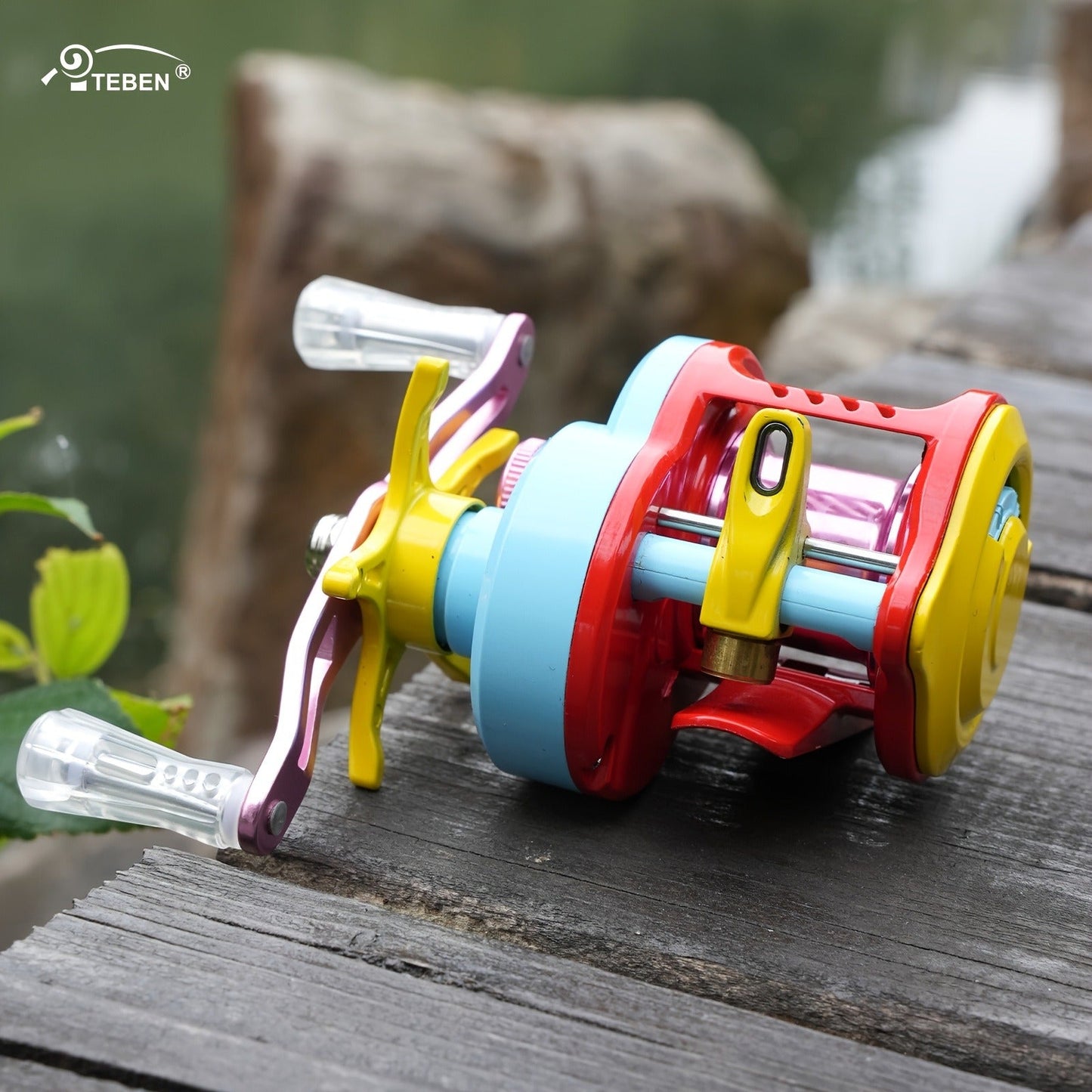 Baitcasting Reel with DC & Magnetic Brake System – 7.2:1 Gear Ratio, 5+1 Metal Bearings, Drag Alarm, Left/Right Hand