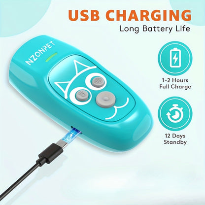 Ultrasonic Dog Bark Control Device 3-in-1 Anti Barking Trainer 3 Frequency Modes 16.4Ft Range for Garden, Patio and Yard Use