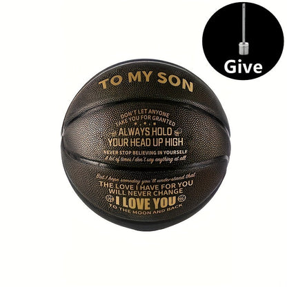 Motivational Basketball Gift for Teenagers, Grandson & Grandchild – International Standard Size, Inspirational Quote Ball