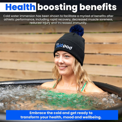 Cold Plunge Tub Foldable Ice Bath, 95-Gallon 34"x34"x30" Portable Cold Water Therapy Tub for Indoor & Outdoor Recovery