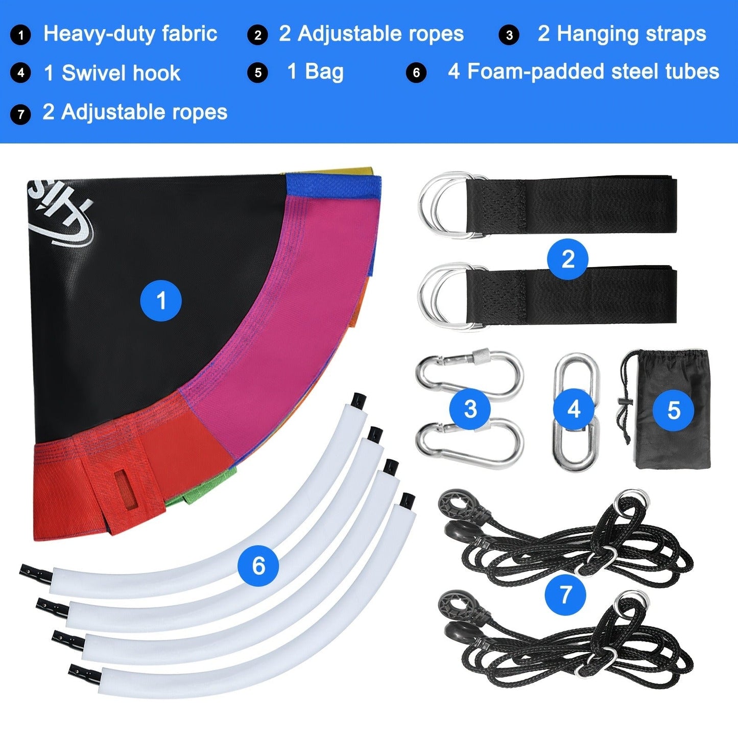 Saucer Tree Swing 43 Inch 360 Degree Rotating Flying Saucer Swing with Swivel Hanging Straps Adjustable Ropes Round Spinner Swing for Tree