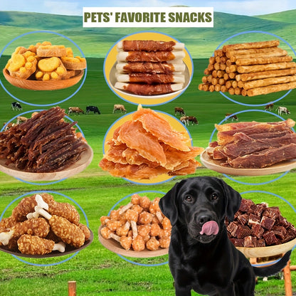 Training Treats, Duck Jerky Dog Treats – Chicken-Wrapped Sweet Potato Sticks, Chewy Long Lasting Chews for Small Medium Large Dogs