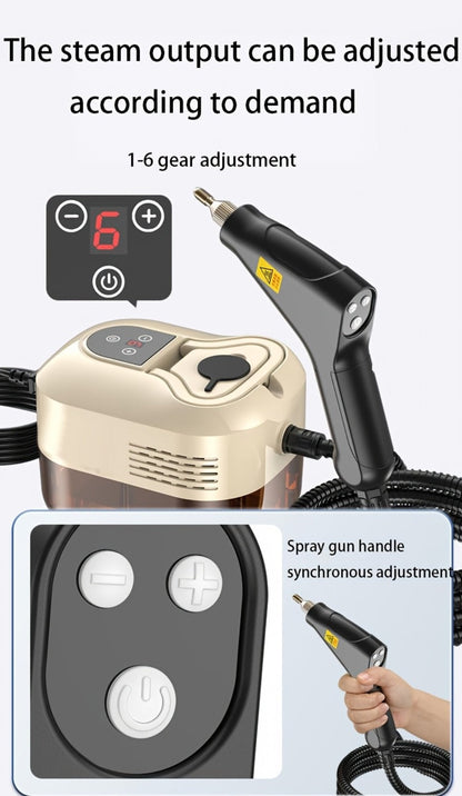 High Temperature Steam Cleaner Handheld Carpet Cleaner High Pressure for Kitchen Grease Sofa Air Conditioner Washing Machine Tile Grout Easy