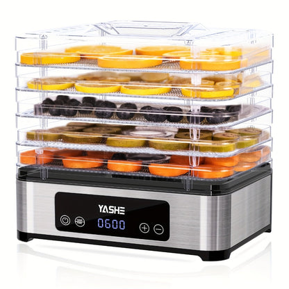 Food Dehydrator 240W with Temperature Control | BPA-Free Dishwasher-Safe Trays, Electric Food Dryer for Jerky, Fruits, Herbs & Vegetables