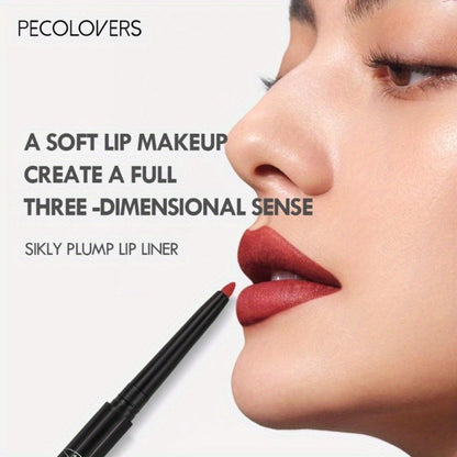 Waterproof Lip Liner Pencil Set 12 Pieces Multi-Functional Lip Eye & Brow Liner, for Makeup, Travel and Everyday Vanity Use