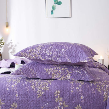 Floral Quilt Set Lightweight Bedspread Coverlet 2 or 3-Piece, All Season Hypoallergenic Breathable Paisley Patchwork Print Quilt for Bedroom