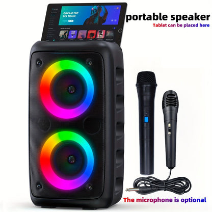 Karaoke Machine with LED Lights Bluetooth Speaker PA System for an Everyday Personal Care Routine