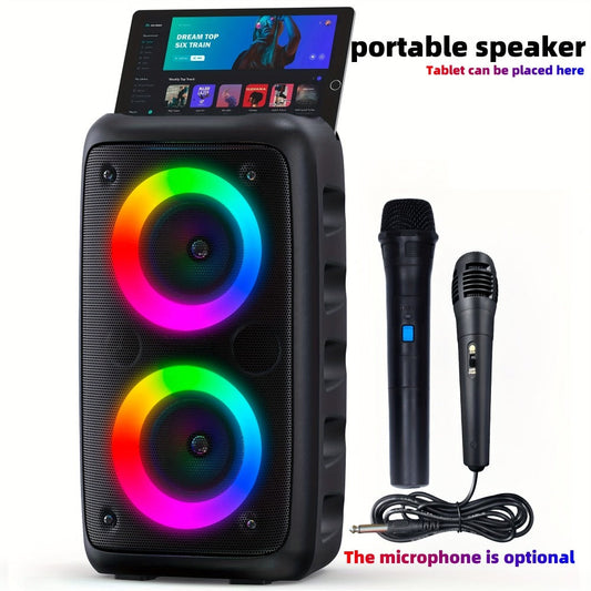 Karaoke Machine with LED Lights Bluetooth Speaker PA System for an Everyday Personal Care Routine