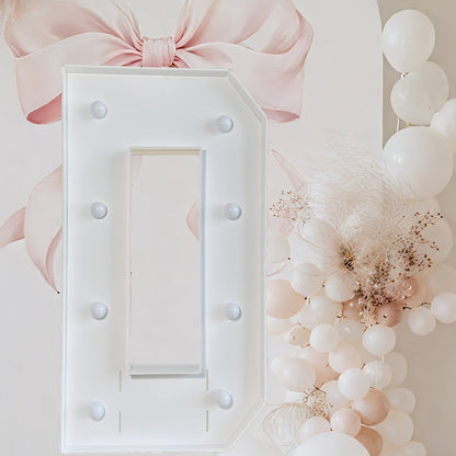 Marquee Letter Lights 3ft LED Light Up Letters for Weddings, Proposals & Celebrations – Cool White Lighted KT Board DIY Display Frame