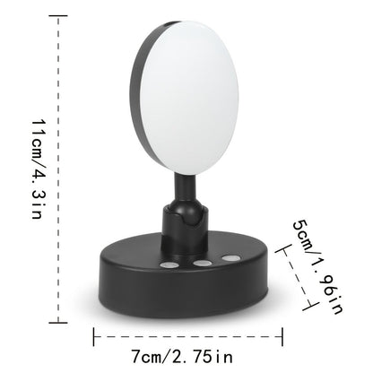 Smoke Face Projection Lamp Color-Changing LED Night Light, 360° Rotatable Ambiance Projector, Adjustable Brightness