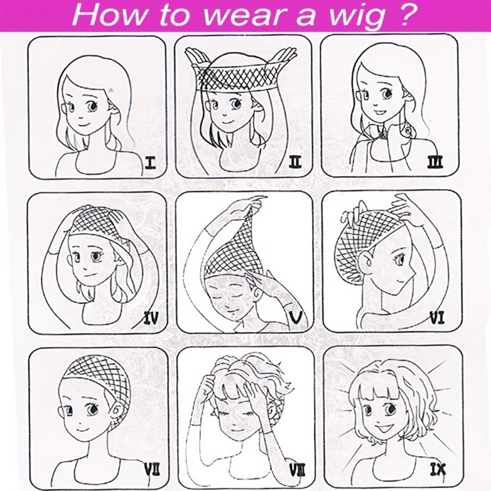 Wig Short Curly Pixie Bob in Natural Black, 6-Inch Human Hair with Bangs and Machine-Made Glueless Cap
