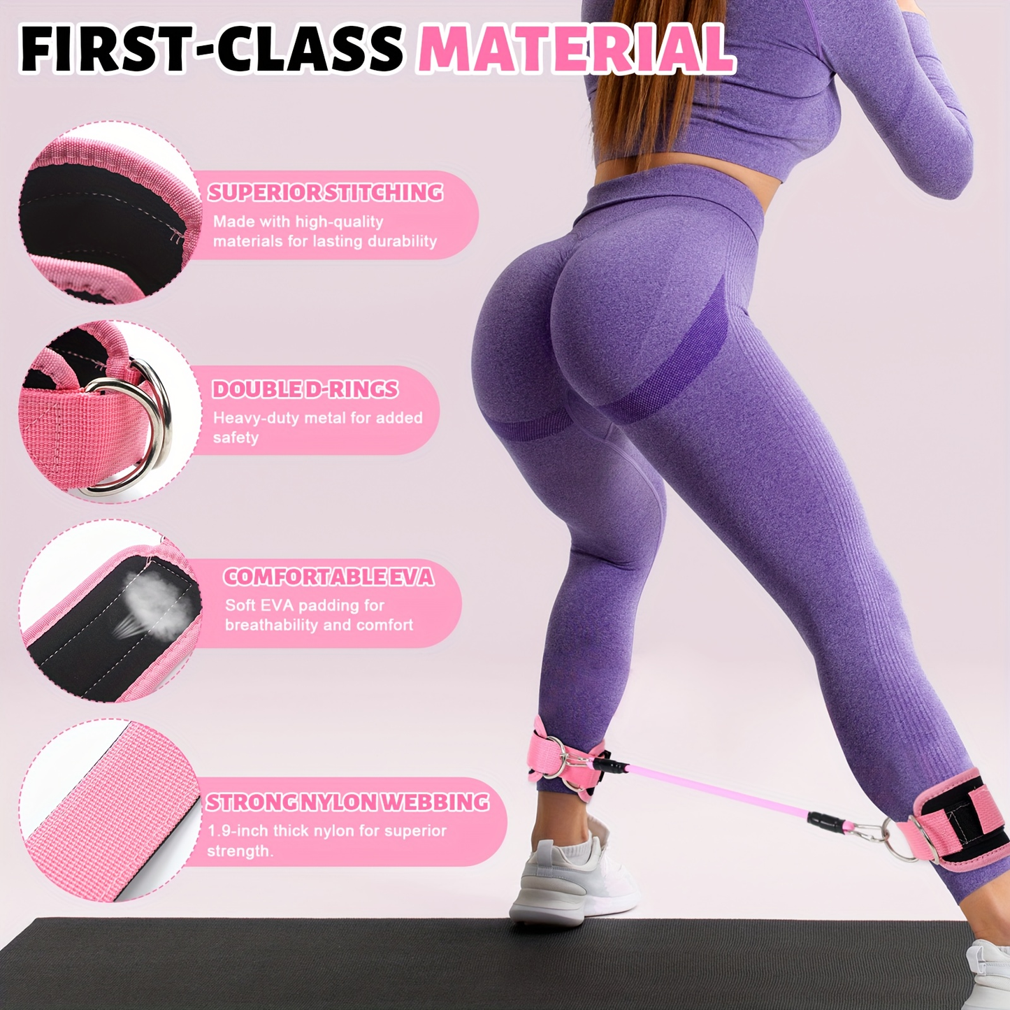 Pilates Ring Set 18-Piece – Magic Circle, Pilates Ball, Resistance Bands, Stretching Strap, Yoga Ring, Anti-Slip Socks & Gym Bag