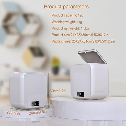 Mini Washing Machine Pure Copper Motor High Torque 4 Washing Modes Portable Washer for Entryways, Bedrooms and Living Spaces