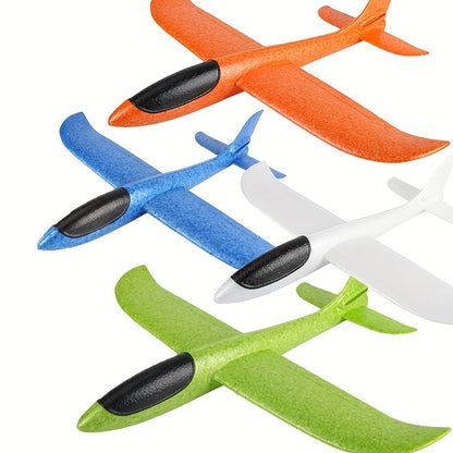 Foam Glider Airplane Toy for Kids, 17.5 Inch Large Throwing Foam Plane with 2 Flying Modes, 4 or 6 Pack