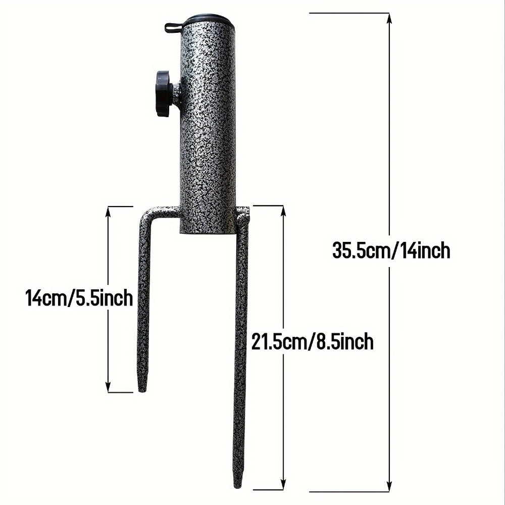 14-Inch Heavy-Duty Umbrella Stand for Outdoor Shade and Protection in Patio detail image - detail view 9