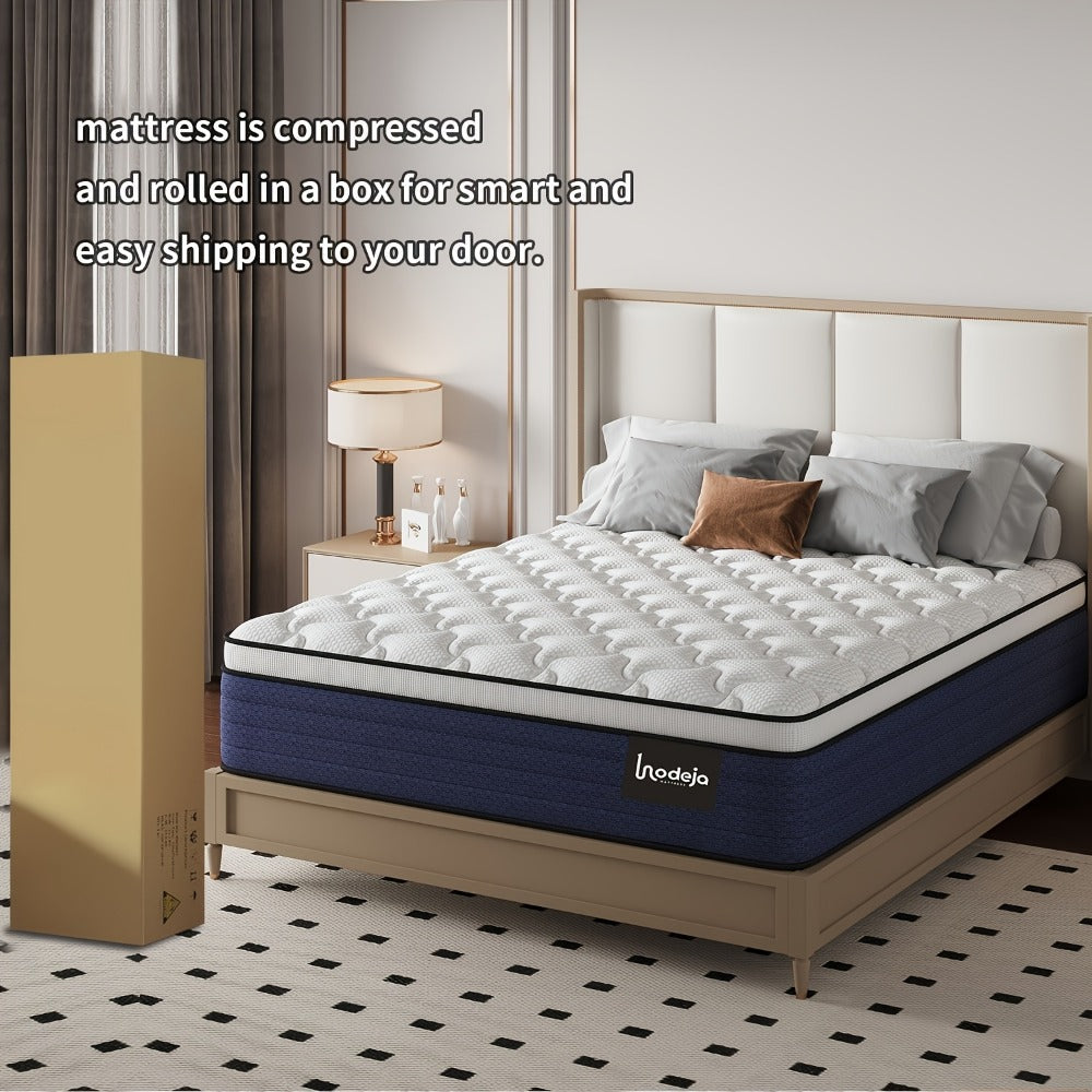 14-Inch Hybrid Mattress with Pocket Springs and Memory Foam for Bedroom detail image - detail view 11