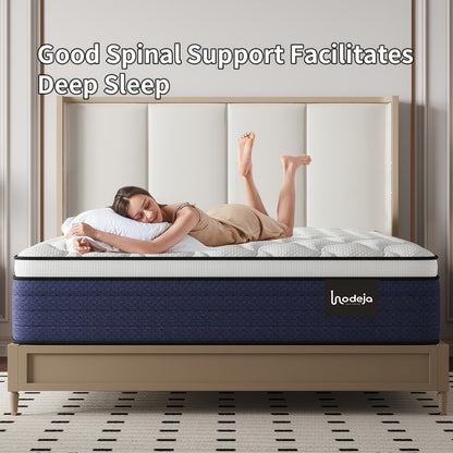 14-Inch Hybrid Mattress with Pocket Springs and Memory Foam for Bedroom detail image - detail view 6