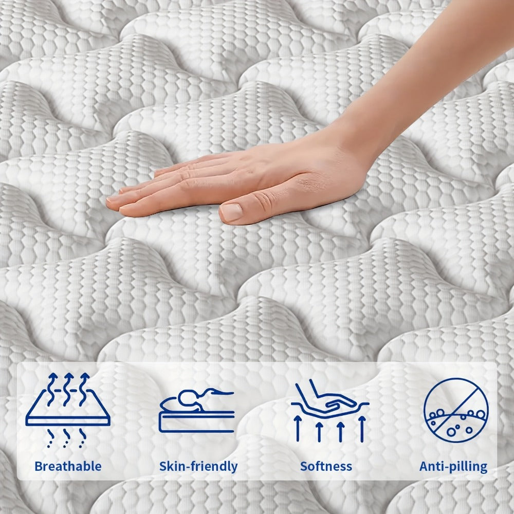 14-Inch Hybrid Mattress with Pocket Springs and Memory Foam for Bedroom detail image - detail view 8