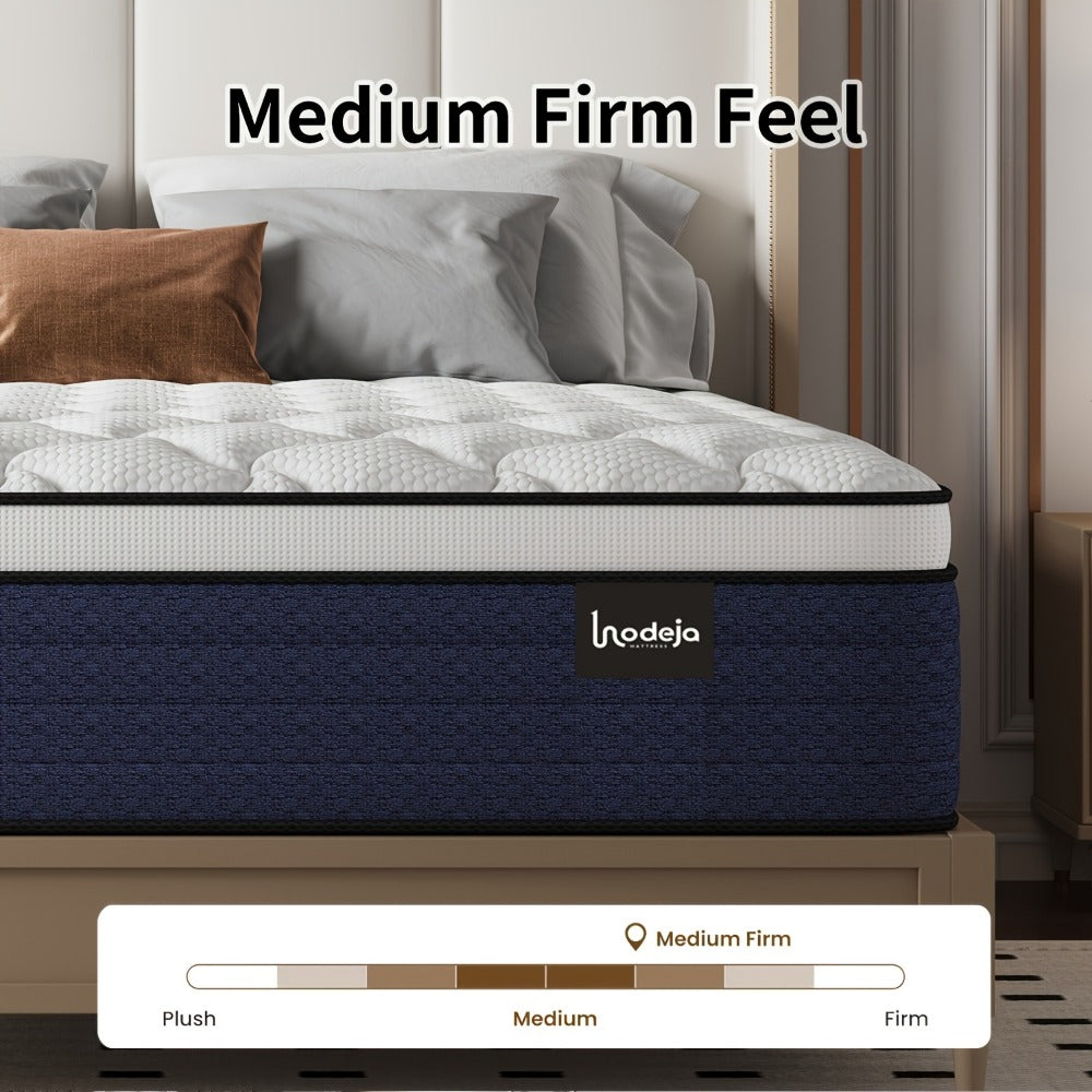 14-Inch Hybrid Mattress with Pocket Springs and Memory Foam for Bedroom detail image - detail view 9