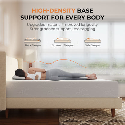 14-Inch Twin Mattress with Memory Foam, Sleep Support Mattress detail image - detail view 12