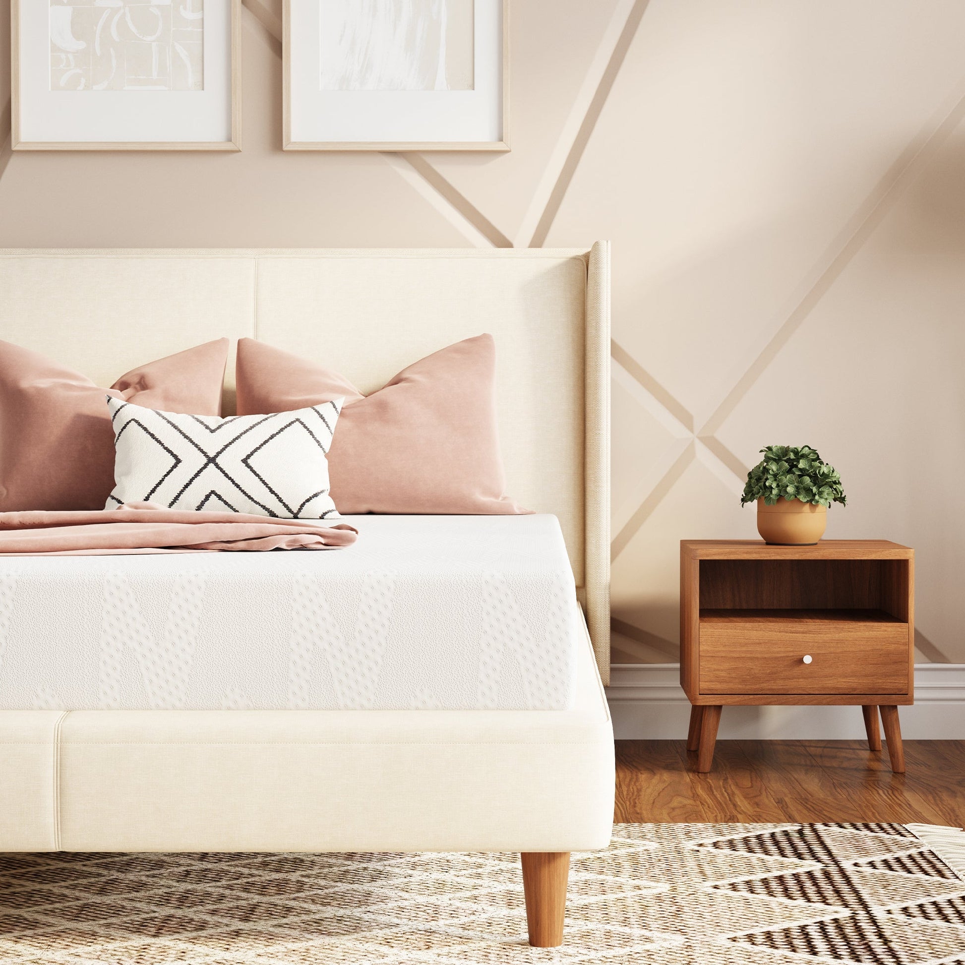 14-Inch Twin Mattress with Memory Foam, Sleep Support Mattress detail image - detail view 4