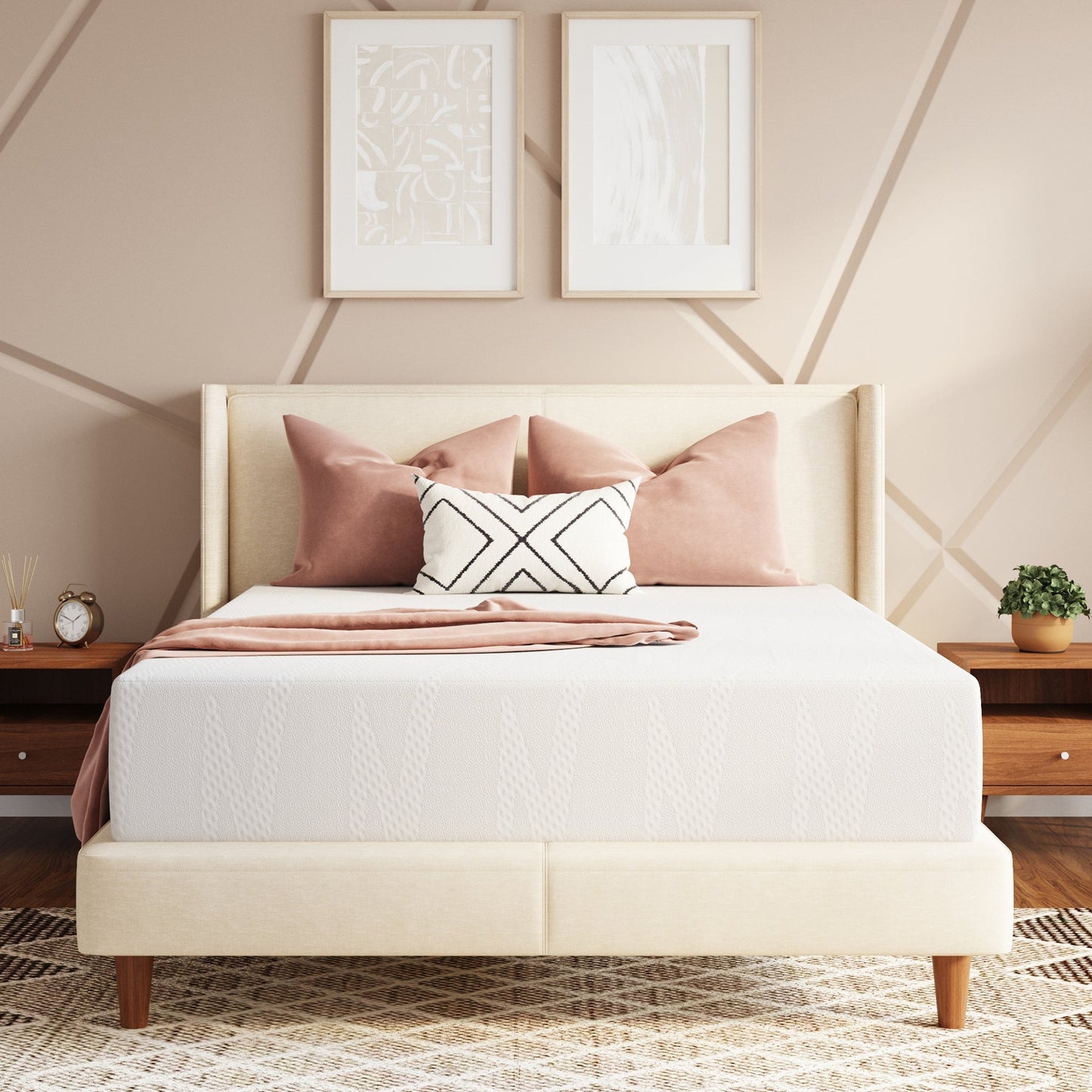 Mattress shown in the Queen, 10in option
