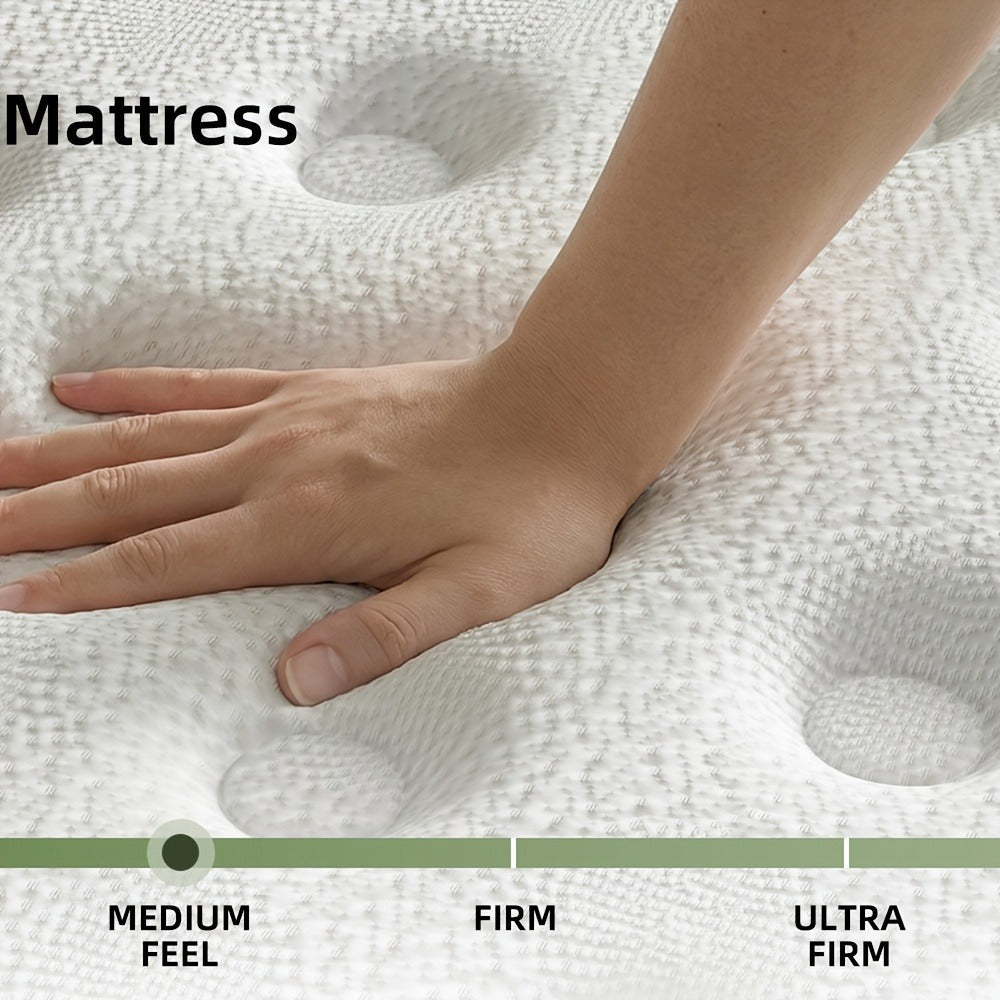14-Inch Twin Mattress with Pocket Springs and Memory Foam for Bedroom detail image