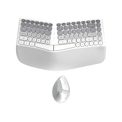 Wireless Keyboard and Mouse Combo with Wrist Support Anti-RSI Silent Keys 2.4GHz Plug-and-Play for an Everyday Personal Care Routine