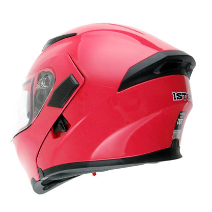 Motorcycle Helmet Modular Flip-Up Full-Face Shell with Dual Visors, S-XL Sizes and Arrow, Storm or Glossy Styles