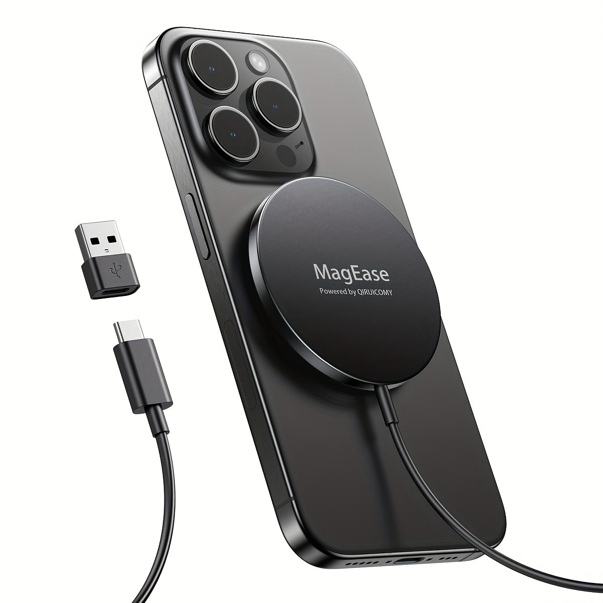 MagSafe Magnetic Wireless Charging Pad 15W Snap Alignment, Fast Charger for iPhone 17/16/15/14/13/12 & AirPods Pro/3/2