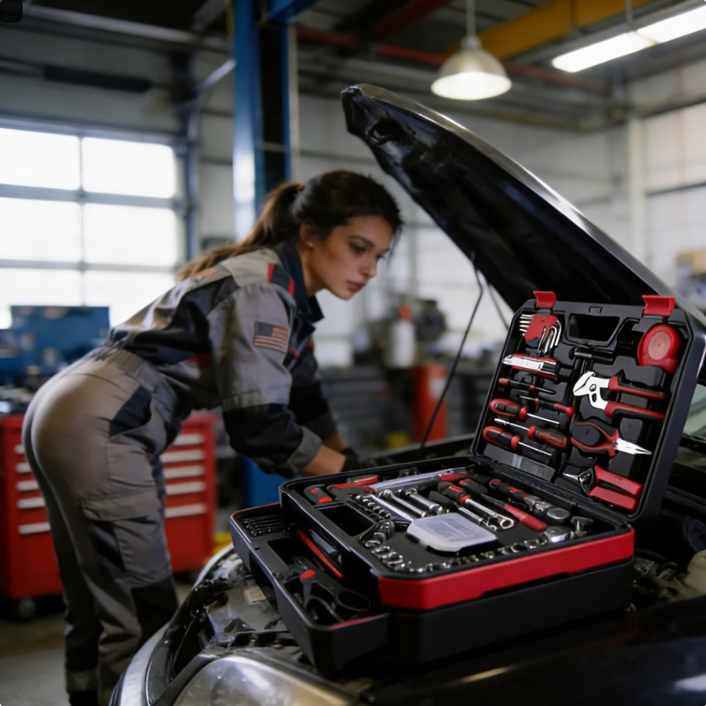 Automotive Mechanic Tool Set in 53-Piece, 325-Piece or 47-Piece with Gloves Checkout Options