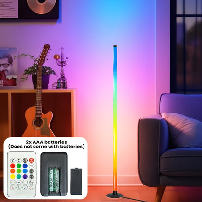 RGB Floor Lamp with Remote Control USB Powered, Color Changing LED Corner Lamp with Adjustable Brightness