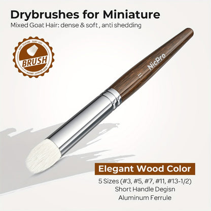 Miniature Paint Brush Set with Cloth Roll Detail Brushes for Acrylic Oil with the Listed Color, Size or Set Options for Everyday Use
