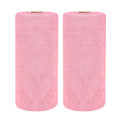 Microfiber Cleaning Cloths Reusable Paper Towel Roll Replacement – Washable Absorbent Tear-Away Dishcloths for Kitchen