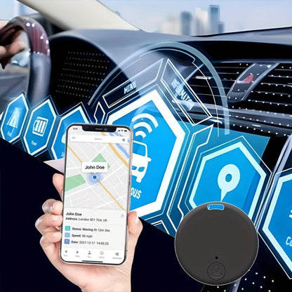 Six-Pack Round Bluetooth Key Finders in White, Black and Mixed Colors with App-Based Audible Locator