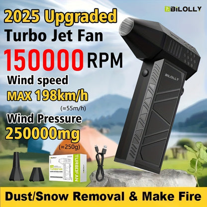 Orange-and-Black Turbine Air Duster with Four Power and Accessory Set Checkout Options Pictured