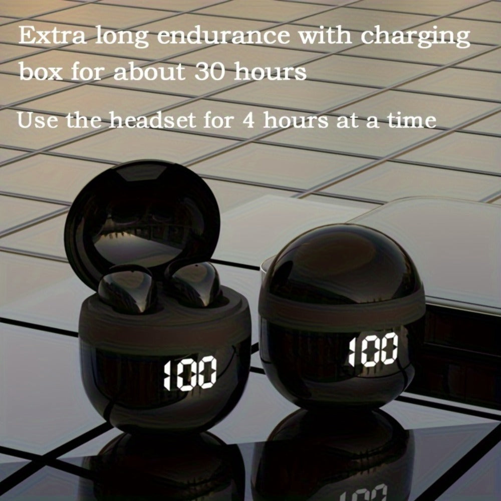 True Wireless Earbuds Ultra-Small In-Ear Design with No-Flash Charging Case and Khaki Finish