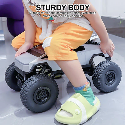 Giant 18 Inch RC Monster Truck with Free Bonus Mini RC Motorcycle, 4WD Powerful Climbing Shockproof Remote Control Pickup Truck