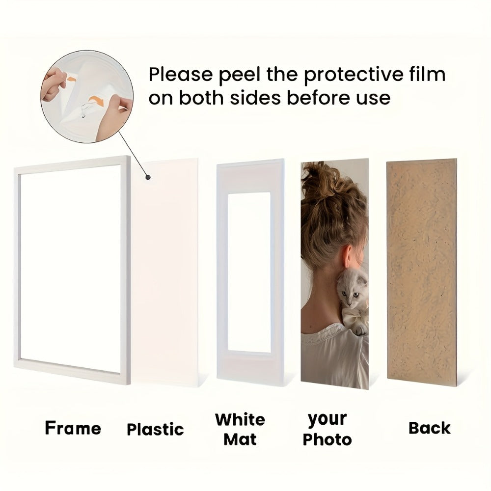 Picture Frames 12x16 Set of 3 – Classic Wood Poster Frames, Horizontal & Vertical Wall Hanging, Multi-Color Options for Bedroom Office