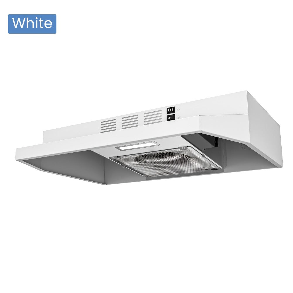 Range Hood 30 Inch Under Cabinet 350 CFM Ducted Ductless Convertible Kitchen Vent Hood for Home Cooking, Dining and Outdoor Meals
