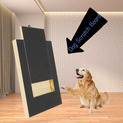 Dog Nail Scratch Board with Foldable Adjustable Stand, Replaceable Sandpaper and Bracket or Flat Options