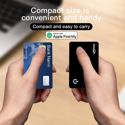 GPS Tracking Card No Subscription Real-Time Locator – Apple Find My Compatible (iOS) Global Coverage Hidden Tracker for Wallet Car Bag