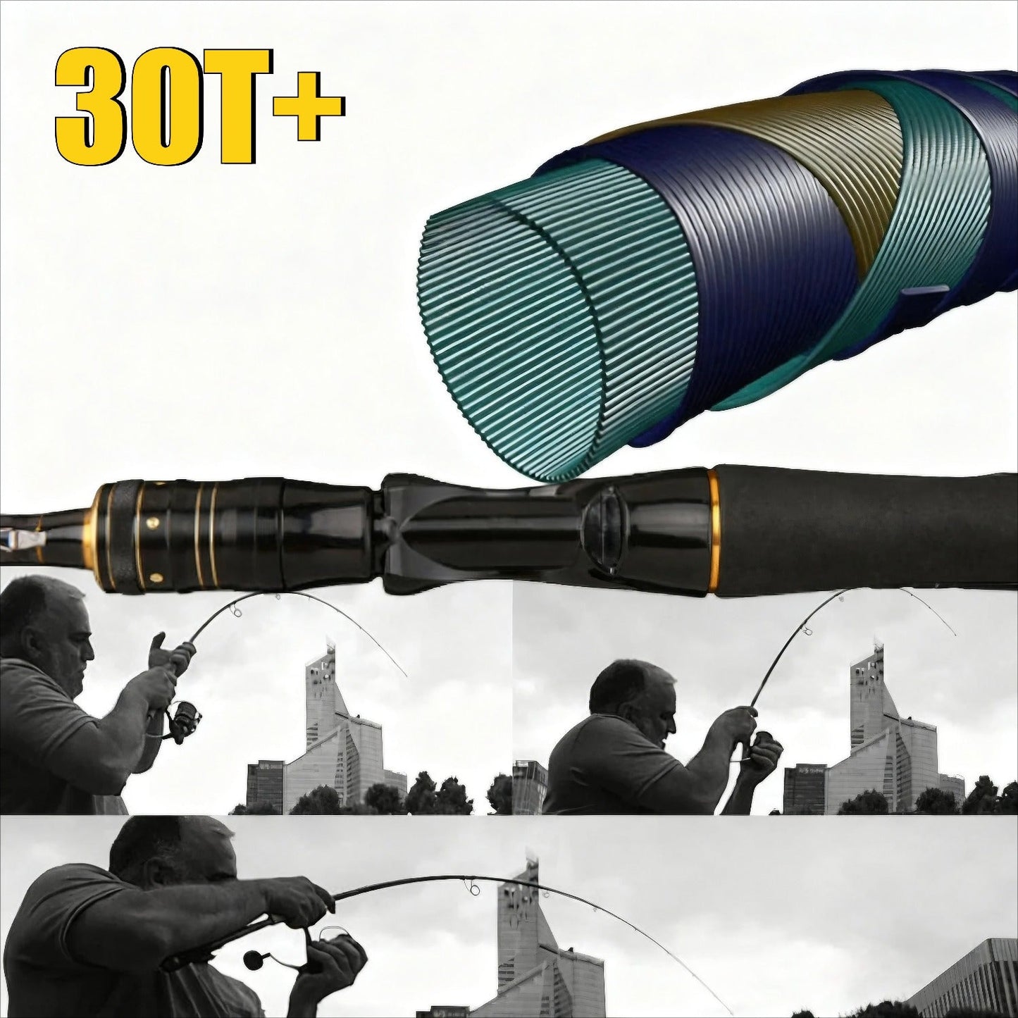 Carbon Fiber Fly Fishing Rod and Reel Combo Set 165cm Aluminum Alloy Reel EVA Grip Left Right Hand Fly Fishing Kit Black Gold Beginner