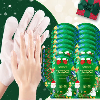 Collagen Hand & Foot Mask Set 12PCS – Deep Moisturizing Niacinamide Glycerin Hydrating Spa Treatment for Dry Cracked Hands & Feet